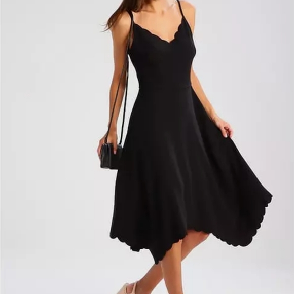 Ted Baker London Scallop Simbah Asymmetric Dress - Picture 11 of 12